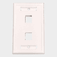 Faceplate plano 2 puertos Keystone vertical blanco - Miniatura 1