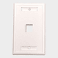 Faceplate plano 1 puerto Keystone vertical blanco - Miniatura 1