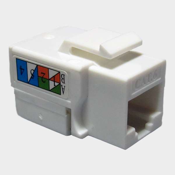 Modulo RJ45 CAT 6 UTP Keystone Blanco 1