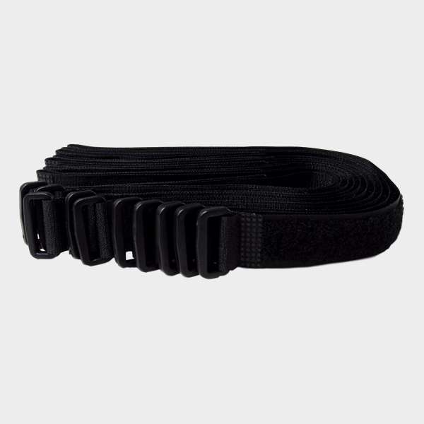 Amarra Velcro 355mm x 20mm - Color Negro 10u 3