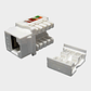 Modulo RJ45 CAT 6 UTP Keystone Blanco - Miniatura 3