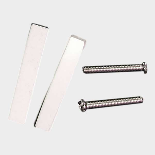 Faceplate plano 2 puertos Keystone vertical blanco 4