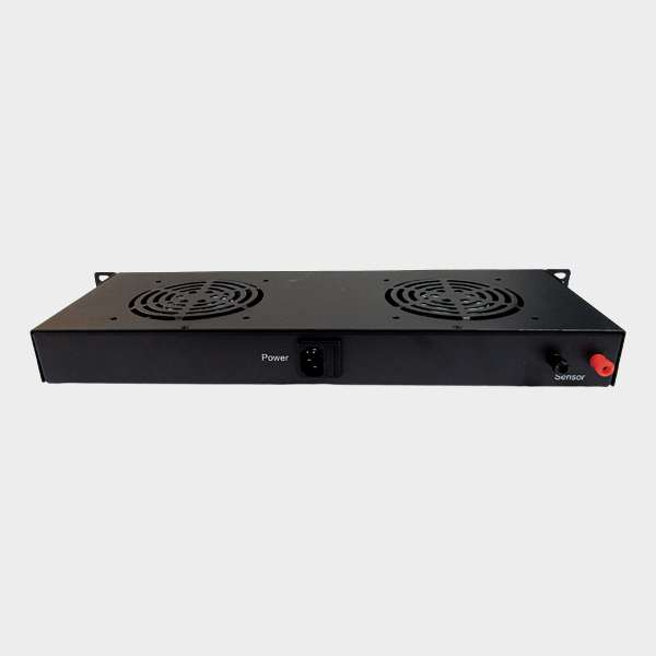 Kit de 2 Ventiladores con Termostato 1U para Gabinete 3