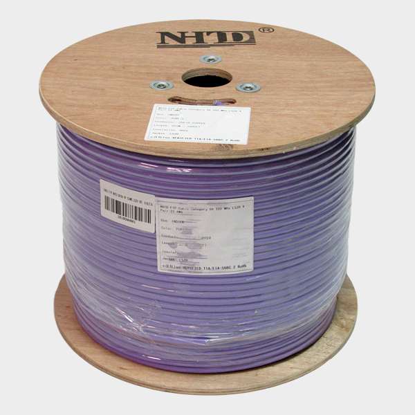 Cable FTP Cat 6A NHTD 305m 4 Pares 23AWG LSZH Blindado Violeta 1