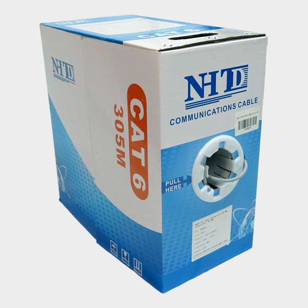 Cable UTP Cat 6 NHTD 305m 4 Pares LSZH 24AWG Gris 1