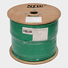 Cable SFTP Cat 6A NHTD 305m 4 Pares 23AWG LSZH Blindado con Malla Verde
