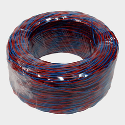 Cable Jumper Azul-Rojo 2 conductores 24AWG 100m