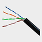 Cable UTP Cat 5E NHTD 1200m 4 Pares 24AWG Exterior con Gel Negro - Miniatura 3
