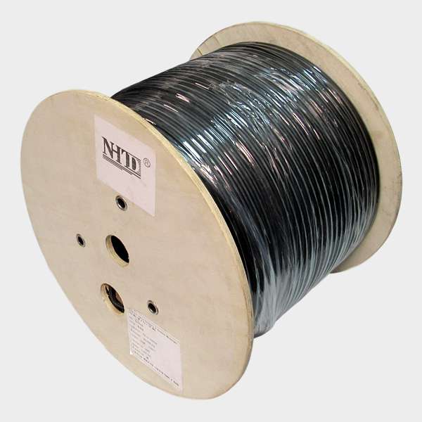 Cable UTP Cat 6 NHTD 305m 4 Pares 23AWG Negro Mensajero Exterior  3