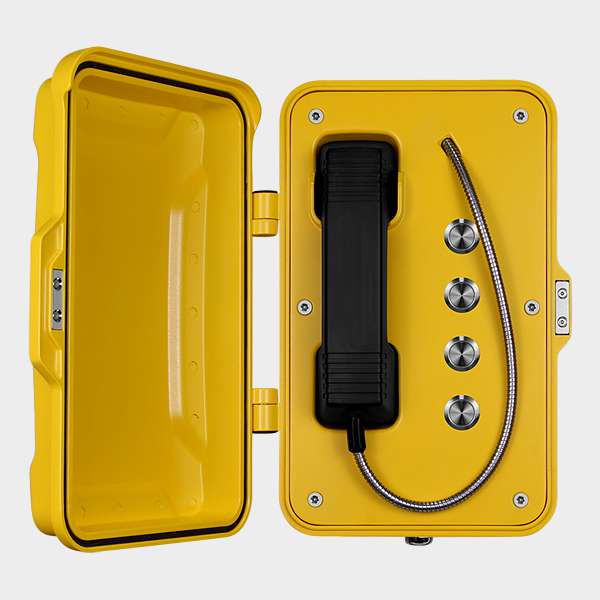 Teléfono Intemperie de Marcación Rápida con Tapa y 4 Botones 1