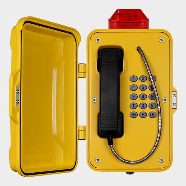 Teléfono Intemperie con Tapa, Teclado y Baliza 1