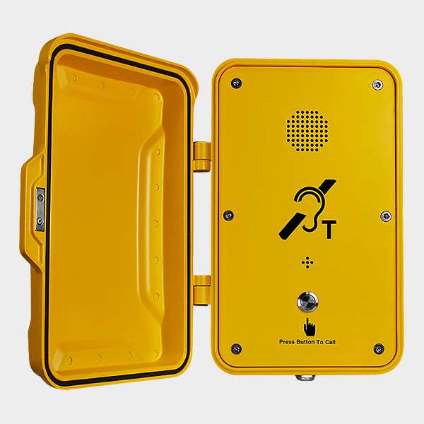 Teléfono Intemperie Manos Libres con Tapa y 1 Botón 1