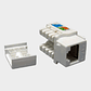Módulo RJ45 Hembra CAT5E UTP Keystone Blanco - Miniatura 3