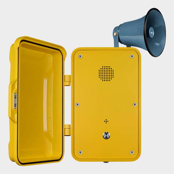 Teléfono Intemperie Manos Libres con Tapa, Bocina y 1 Botón 1