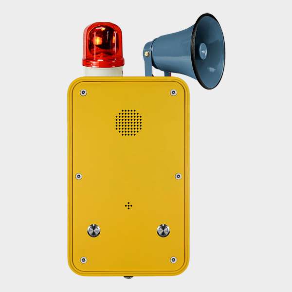 Teléfono Intemperie Manos Libres con Baliza, Bocina y 2 Botones 1