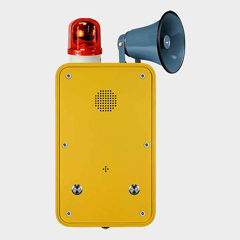 Teléfono Intemperie Manos Libres con Baliza, Bocina y 2 Botones