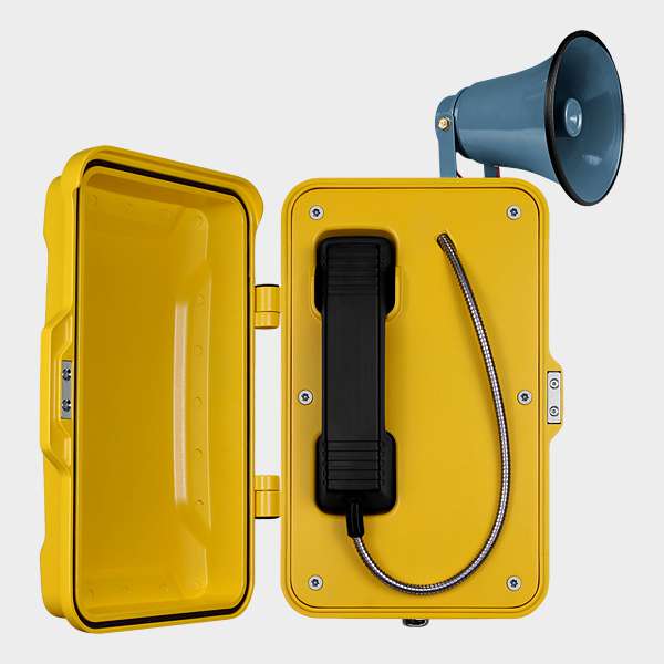 Teléfono Intemperie Línea Directa con Tapa y Bocina 1