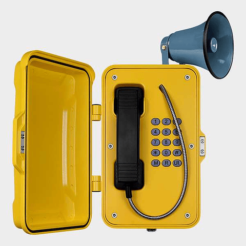 Teléfono Intemperie con Tapa, Teclado y Bocina