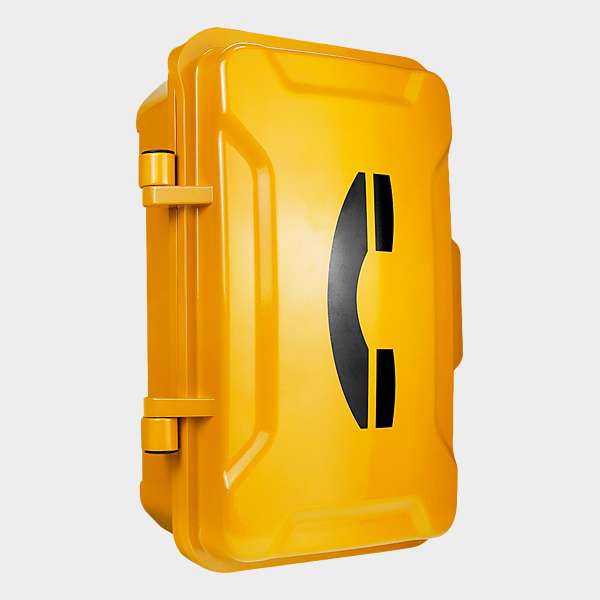 Teléfono Intemperie Manos Libres con Tapa y 1 Botón 2