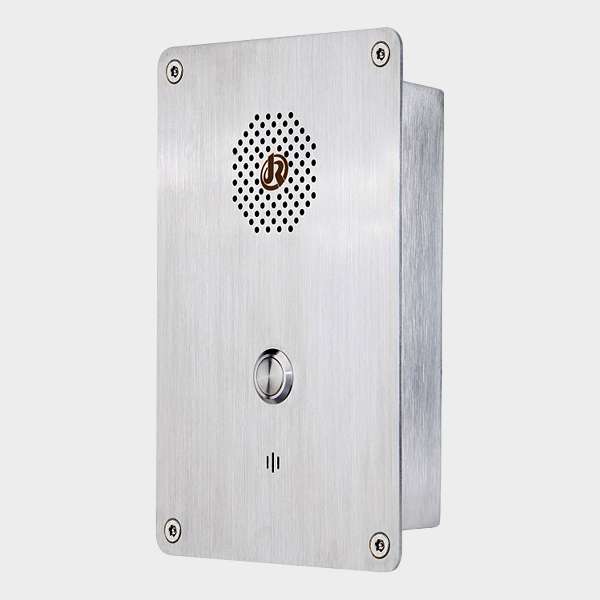 Teléfono de Emergencia Embutido en Pared Manos Libres con 1 Botón JR301-SC-IW 1