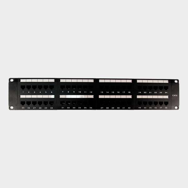 Patch Panel 48 Puertos CAT 6 UTP 1