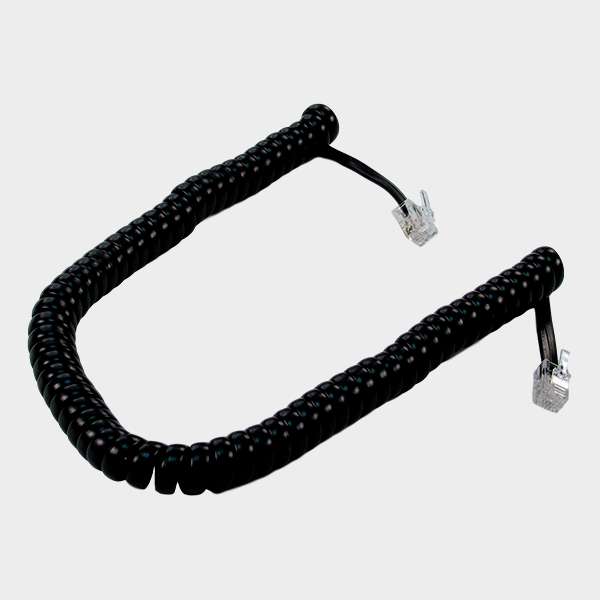 Cable Retráctil Telefónico color Negro 1