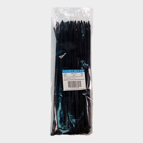 Amarra Cables 4,6 x 300 mm 100 unidades Negro 1
