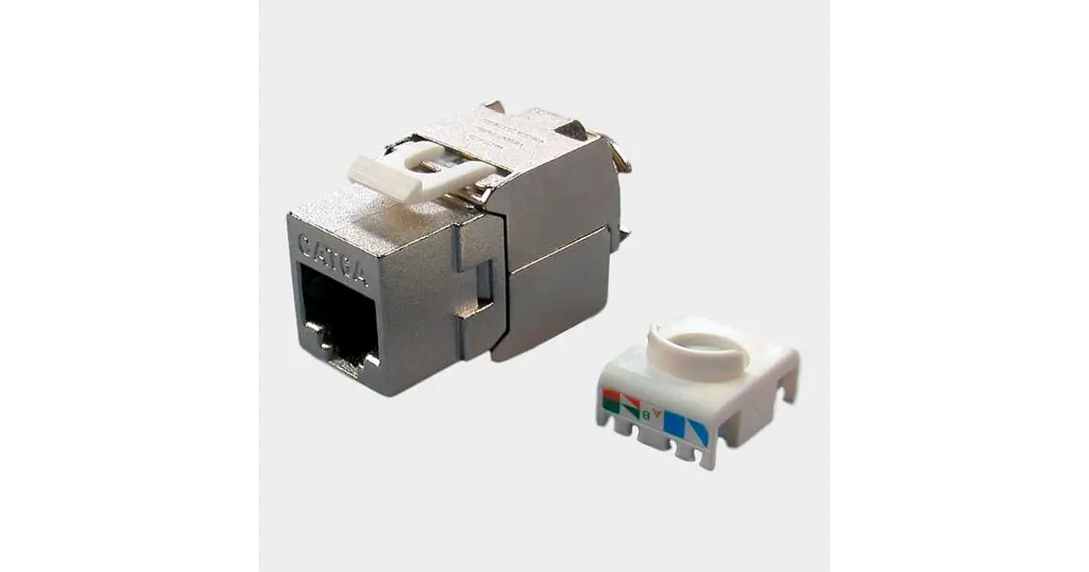 Modulo RJ45 CAT 6A FTP Keystone Sin Herramienta