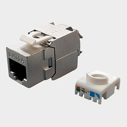 Modulo RJ45 CAT 6A FTP Keystone Sin Herramienta