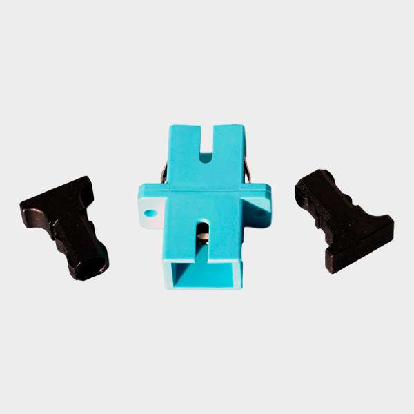 Adaptador SC-SC Fibra Óptica Simplex Multimodo OM3 2