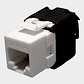 Modulo RJ45 CAT 6A UTP Keystone Sin Herramienta Blanco - Miniatura 1