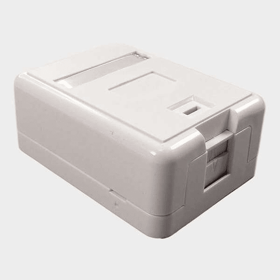 Roseta Modular 1 Puerto Keystone Vacío Blanco