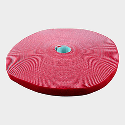 Rollo de Velcro Rojo 25m