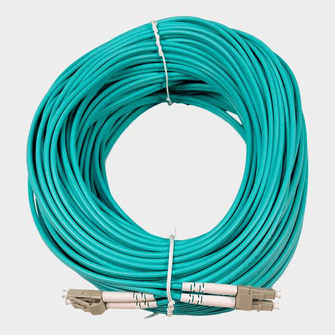 Jumper LC/LC Multimodo OM3 Duplex Celeste 30m 