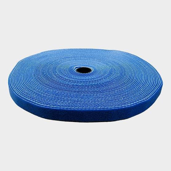Rollo de Velcro Azul 25m