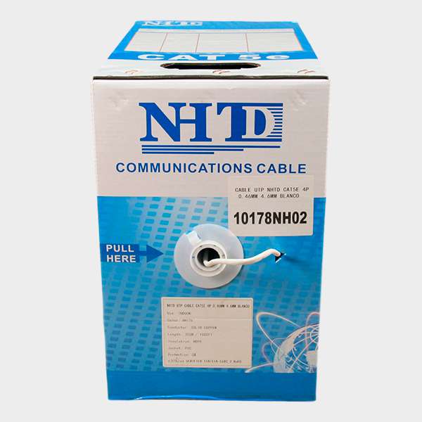 Cable UTP Cat 5E NHTD 305m 4 Pares 25AWG Blanco 2