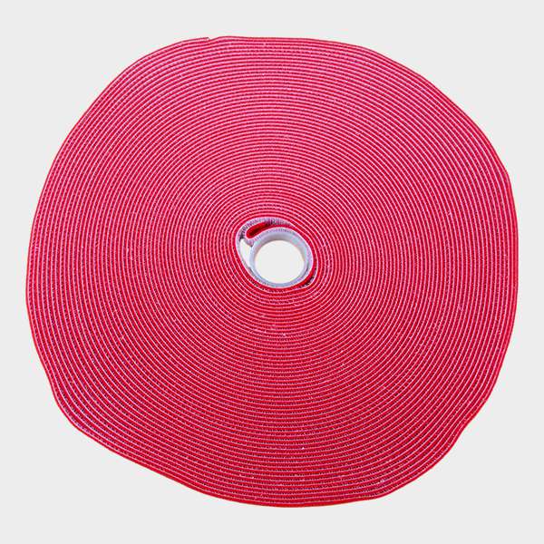 Rollo de Velcro Rojo 25m 2