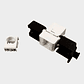 Modulo RJ45 CAT 6A UTP Keystone Sin Herramienta Blanco - Miniatura 3