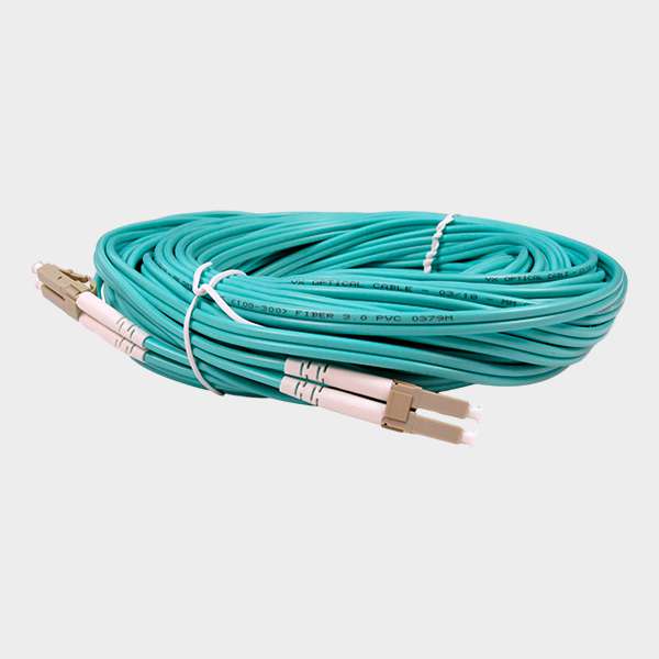 Jumper LC/LC Multimodo OM3 Duplex Celeste 20m  2