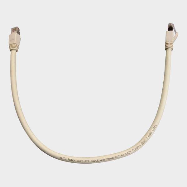 Patch Cord CAT 6A NHTD FTP LSZH Blanco 0.5 m 1