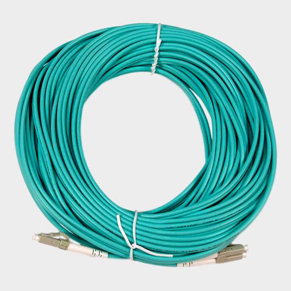 Jumper LC/LC Multimodo OM3 Duplex Celeste 25m  1