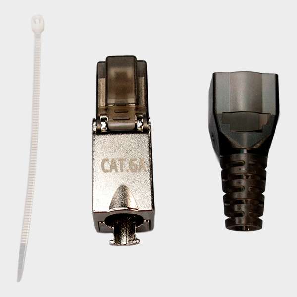 Conector RJ45 CAT 6A FTP Blindado 23AWG  4