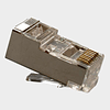 Conector RJ45 CAT 6A FTP Blindado 23AWG 100 unidades