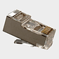 Conector RJ45 CAT 6A FTP Blindado 23AWG 100 unidades - Miniatura 2