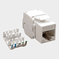 Modulo RJ45 CAT 6 UTP Keystone Sin Herramienta Blanco - Miniatura 2