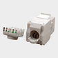 Modulo RJ45 CAT 6 UTP Keystone Sin Herramienta Blanco - Miniatura 3