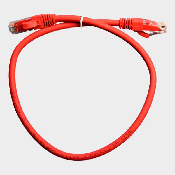 Patch Cord CAT 6 NHTD UTP LSZH Rojo 0,5 m 1