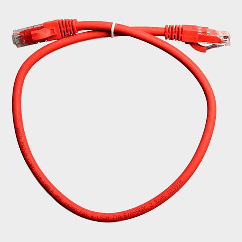 Patch Cord CAT 6 NHTD UTP LSZH Rojo 0,5 m