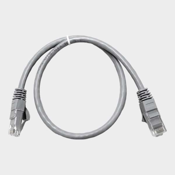 Patch Cord CAT 6 NHTD UTP LSZH Gris 0,5 m 1