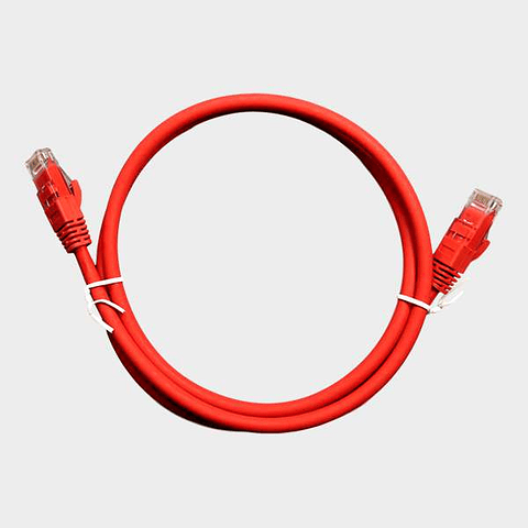 Patch Cord CAT 6 NHTD UTP LSZH Rojo 1 m